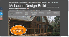 Desktop Screenshot of customdecksbarrie.com