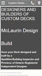 Mobile Screenshot of customdecksbarrie.com