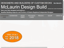 Tablet Screenshot of customdecksbarrie.com